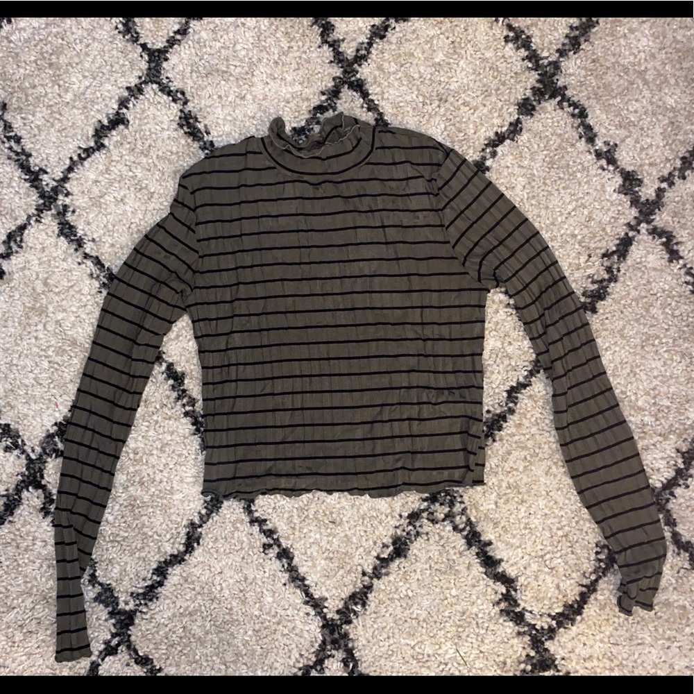 Olive Green Crop top